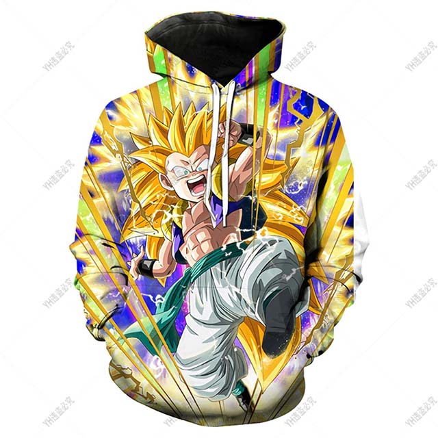 Dragon Ball Super Goku 3 Super Saiyan Blue Kaioken Hoodie