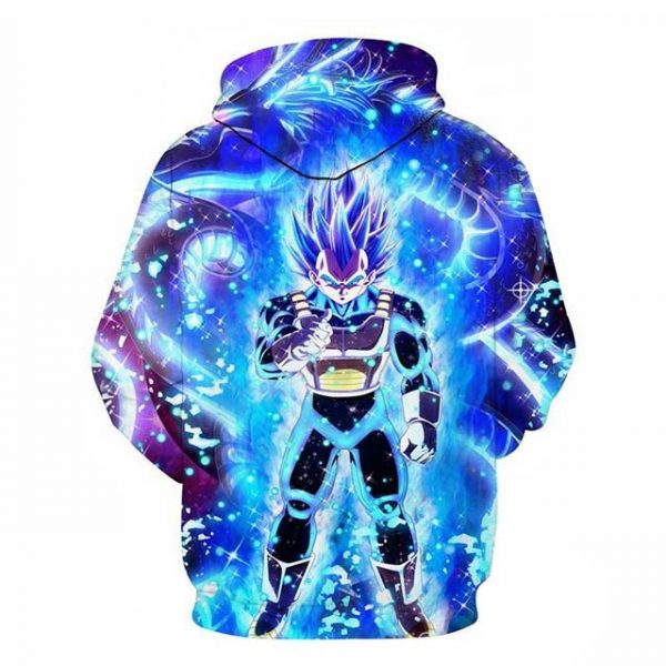 Dragon Ball Vegeta Super Saiyan Blue Action 3D Colorful Hoodie ebay buy online