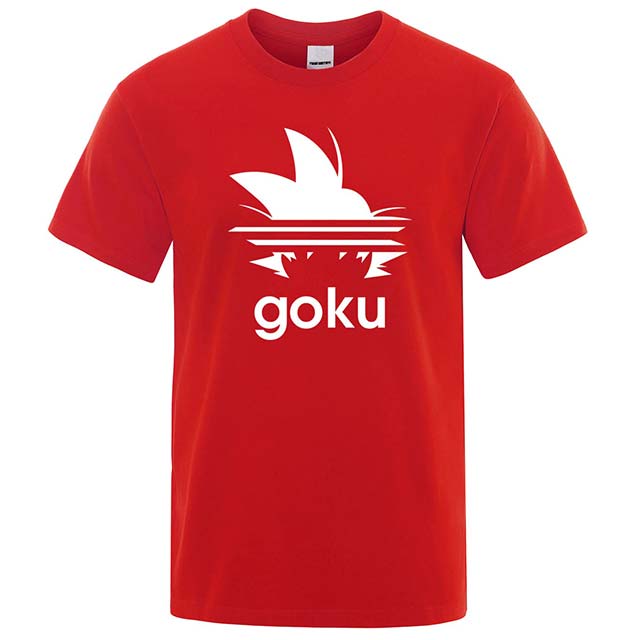 Dragon Ball Z Goku Name Red Summer Short Sleeve T Shirt O neck Mens buy online