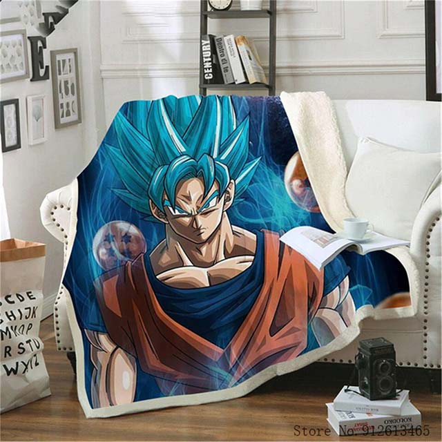 A soft and comfortable Super Saiyan Throw Blanket is a perfect gift for the Dragon Ball Z fans. It’s warm and cozy, featuring Goku and Vegeta in their Super Saiyan forms. The product information is as follows: Material: Polyester Dimensions: 48? x 60? Blanket Weight (lbs.): 5 Color: Green Care instructions: Machine wash cold with like colors, gentle cycle only. https://dragonballclothing.com/product-category/dragon-ball-z-home-decor/dragon-ball-z-blanket/