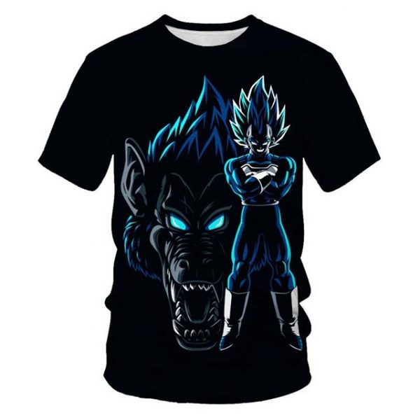Dragon Ball Z Super Saiyan Blue Vegeta Workout 3D Printed Summer T Shirt amazon buy online