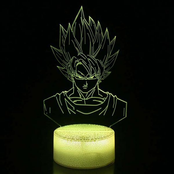 Goku Anime 3D Green Night Light Lamp DBZ Led amazon