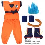 Halloween Adult Kids Goku Blue Wig Costume buy online