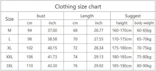 Vegeta Tank Top Men Workout Summer Fashion size chart buy online