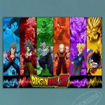 DBZ Characters Eyes Canvas Poster Anime buyonline