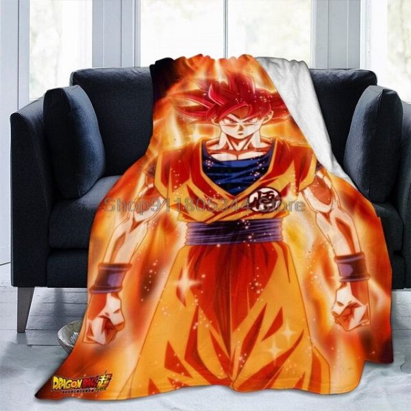DBZ Super Saiyan Blanket Goku Anime Sofa Cover amazon buyonline
