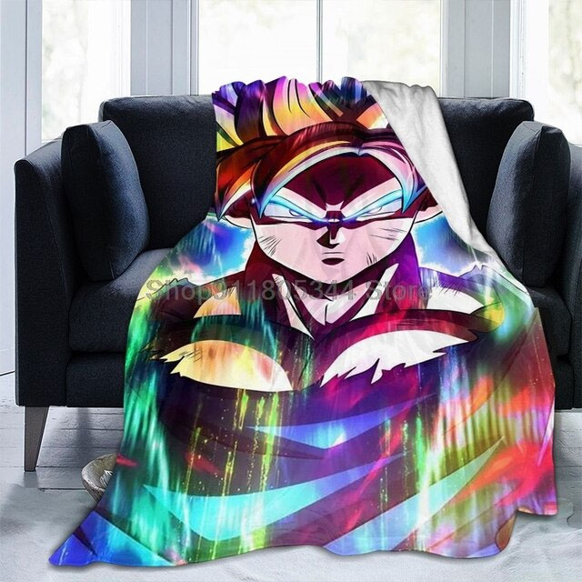 Goku Anime Sofa Blanket Warm Cover 3d Printed amazon buyonline