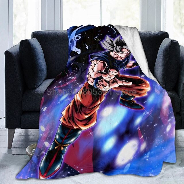 Goku Mastered Ultra Instinct Anime Black Blanket buyonline