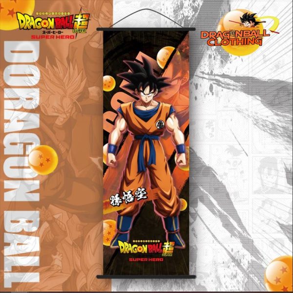 Goku Super Saiyan Panels Orange Canvas Decoration