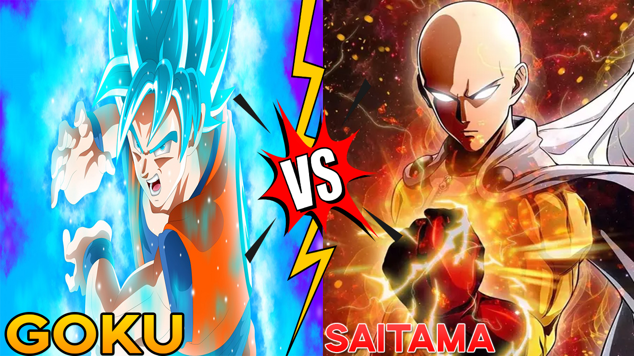 Clash of Two Worlds Goku vs Saitama