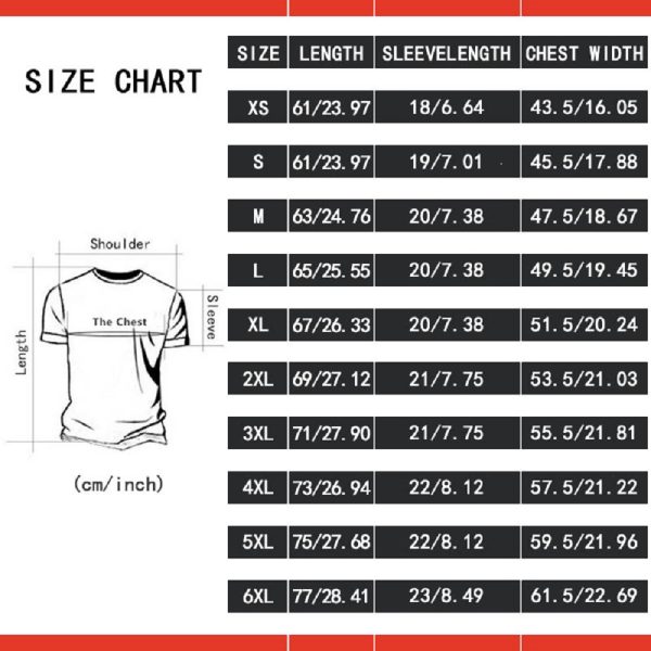 Kid Son Goku Short Sleeve Black T shirt Size chart