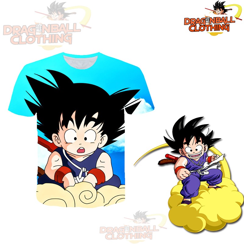 Kid Son Goku Short Sleeve Blue T-shirt