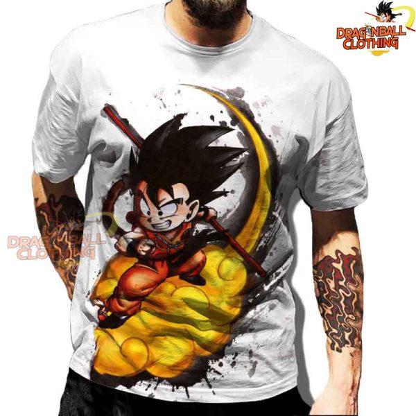 Dragon Ball Z Son Goku Kid White T-shirts