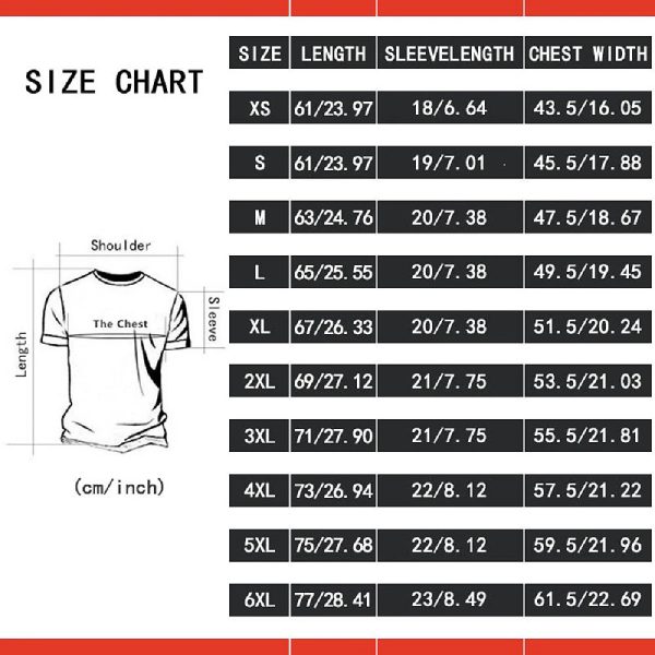Dragon Ball Z Son Goku Kid White T-shirts size chart