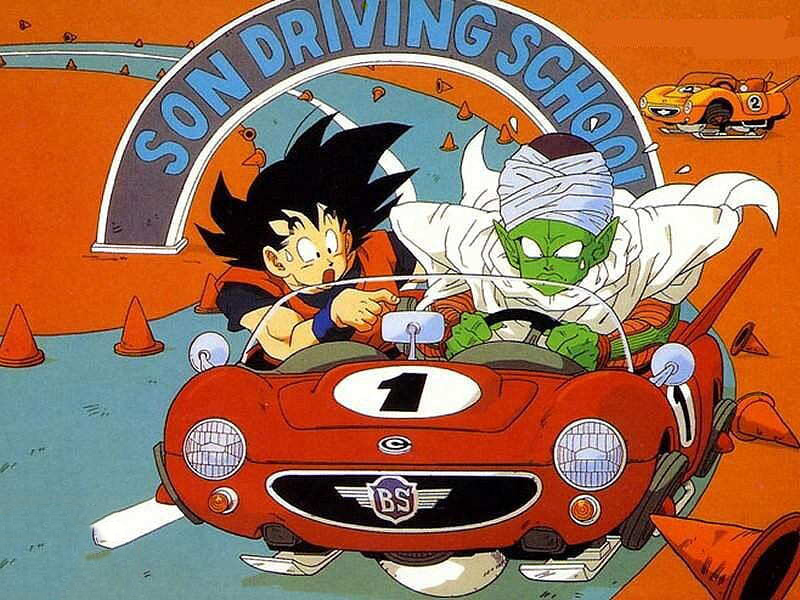 dragon ball dunny moment goku and piccolo driving