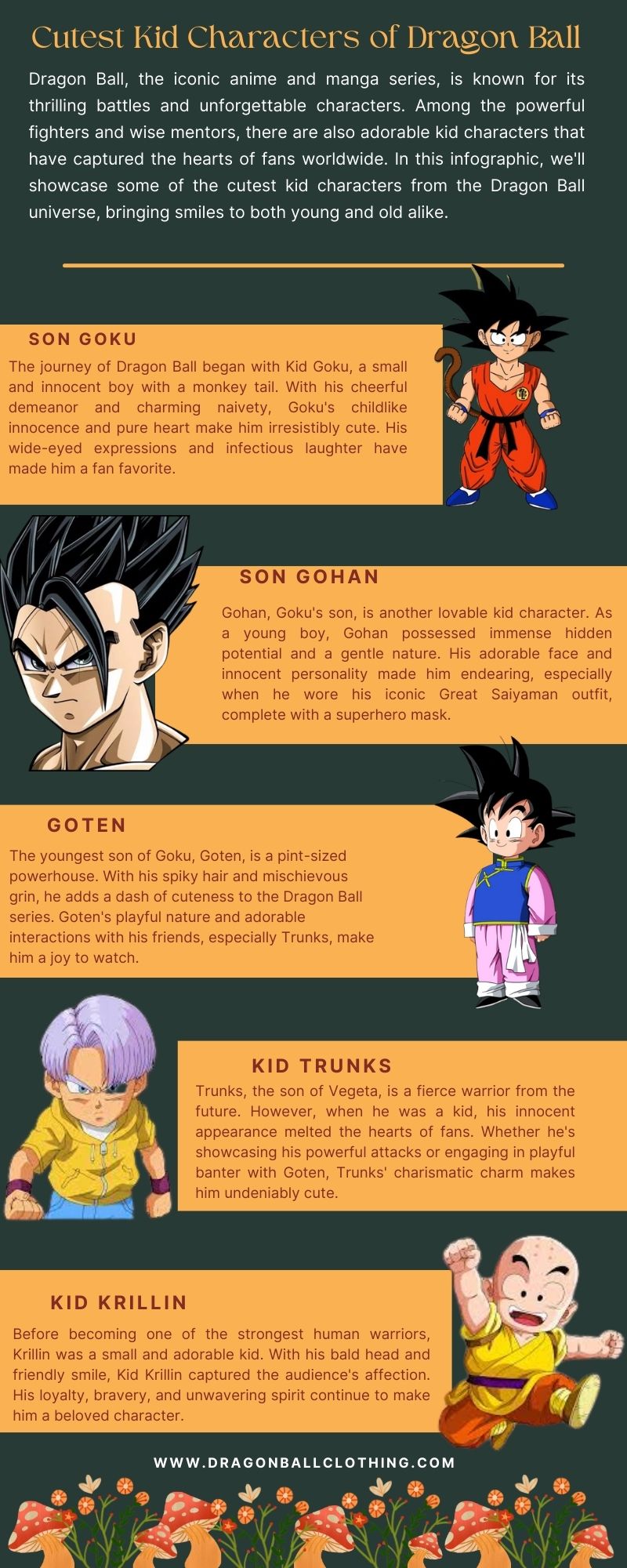 Cutest Kid Characters of Dragon Ball