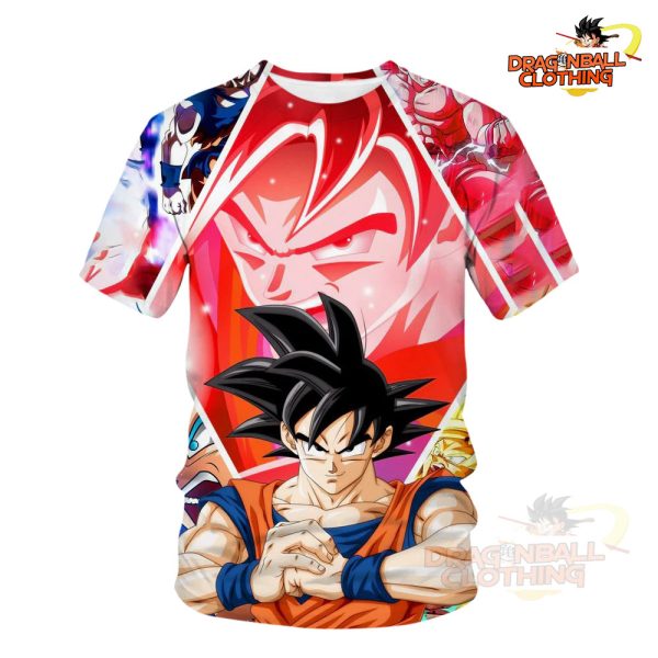 Dragon Ball Son Goku T Shirt 3D Anime Sleeve