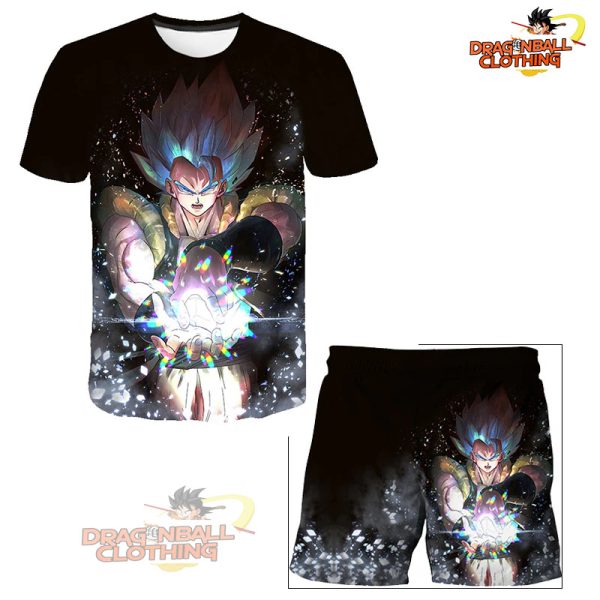 Summer New Fashion Dragon Ball T-shirt Shorts 2 Piece Sets Kids