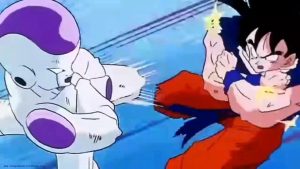 Frieza and goku in frieza saga