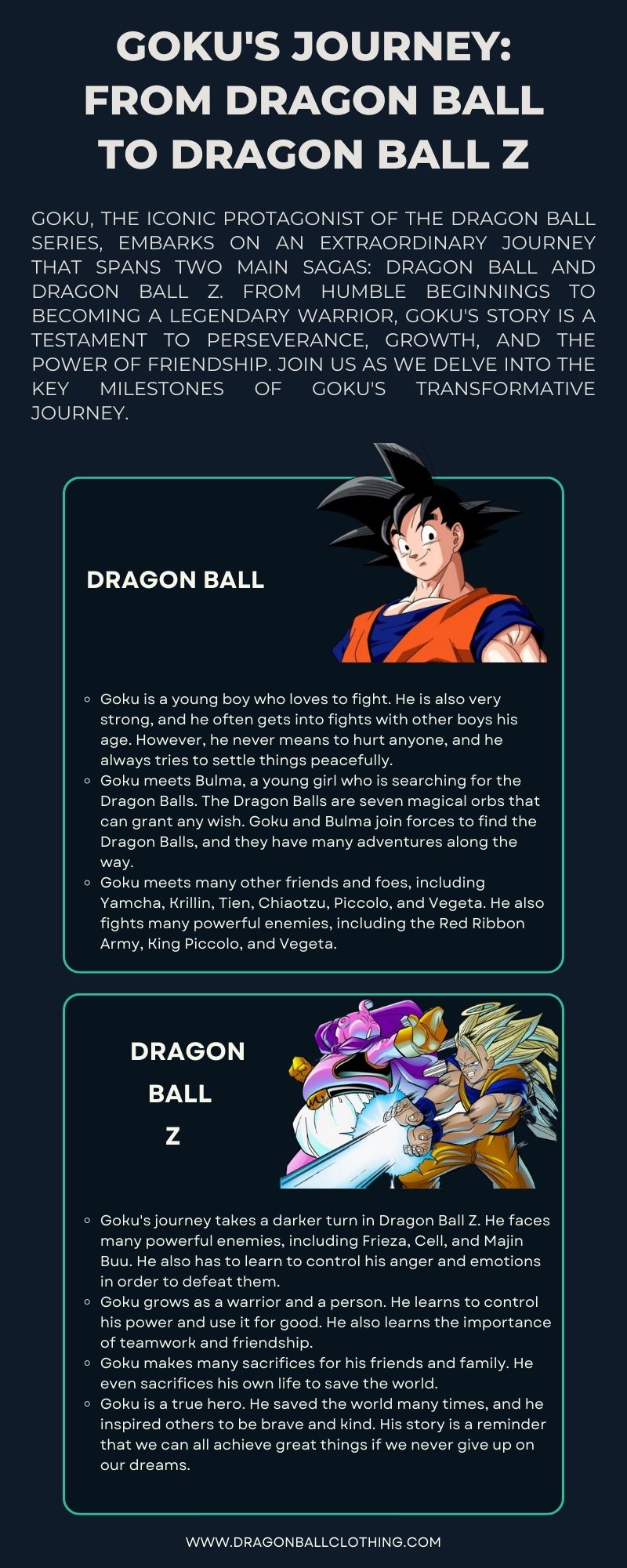 Goku's Journey From Dragon Ball to Dragon Ball Z