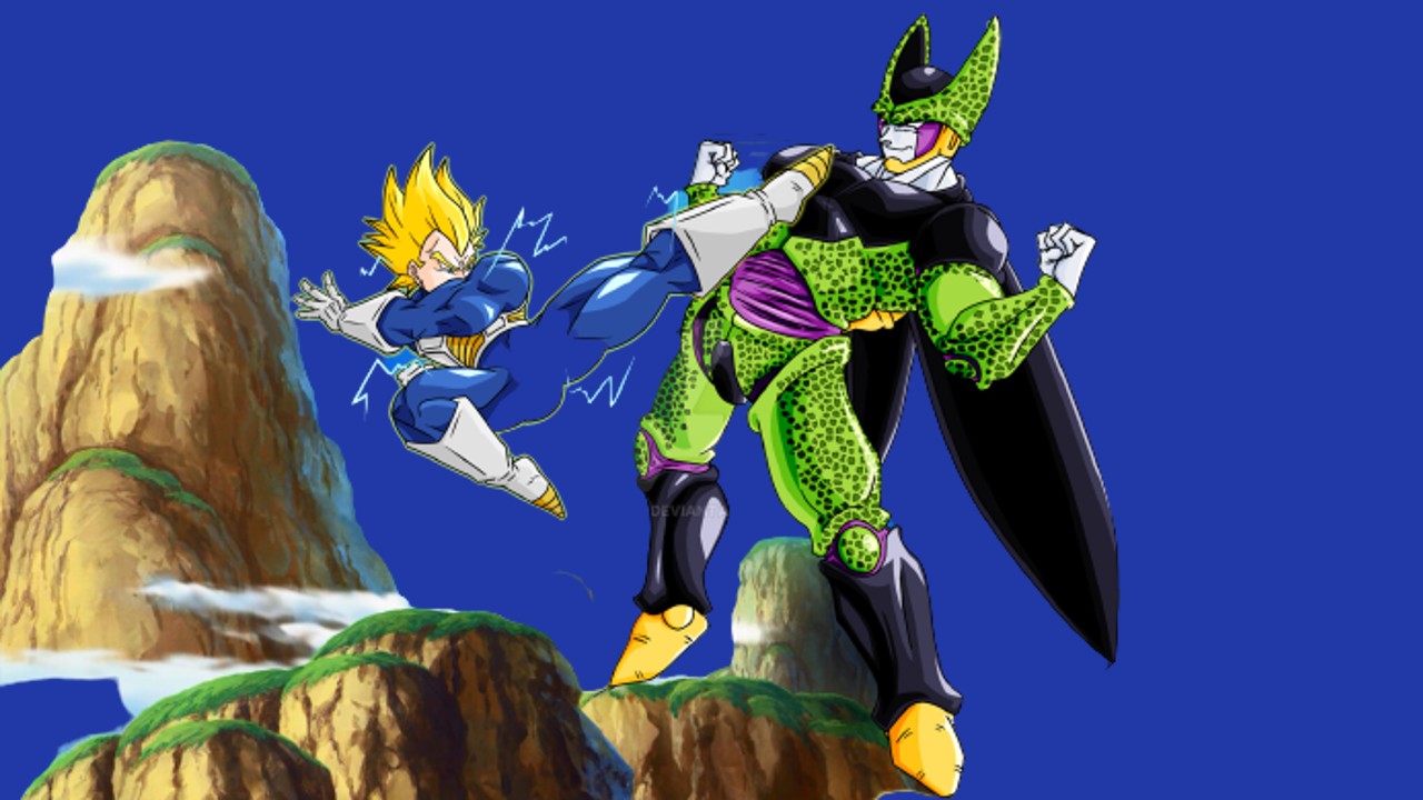 vegeta in cell saga