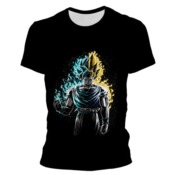 Dragon Ball Z Goku Ultra Instinct New Summer Fashion 3D Print T-shirt amazon