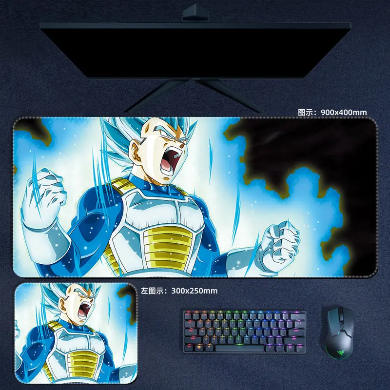 Vegeta Super Saiyan Mousepad Blue DBZ RGB amazon