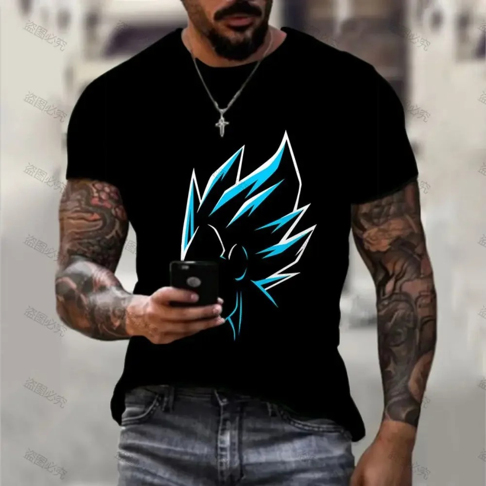 DBZ Vegeta Black T Shirt amazon
