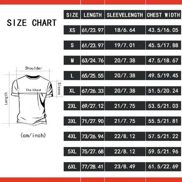 DBZ Vegeta summer Short Sleeve Black T Shirt size chart ebay