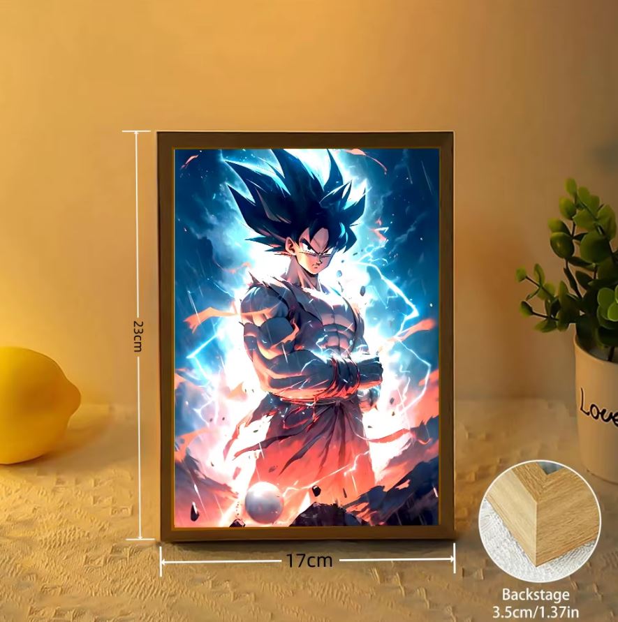 Dragon Ball Goku Ultra Instinct Night Light Moon Lamp
