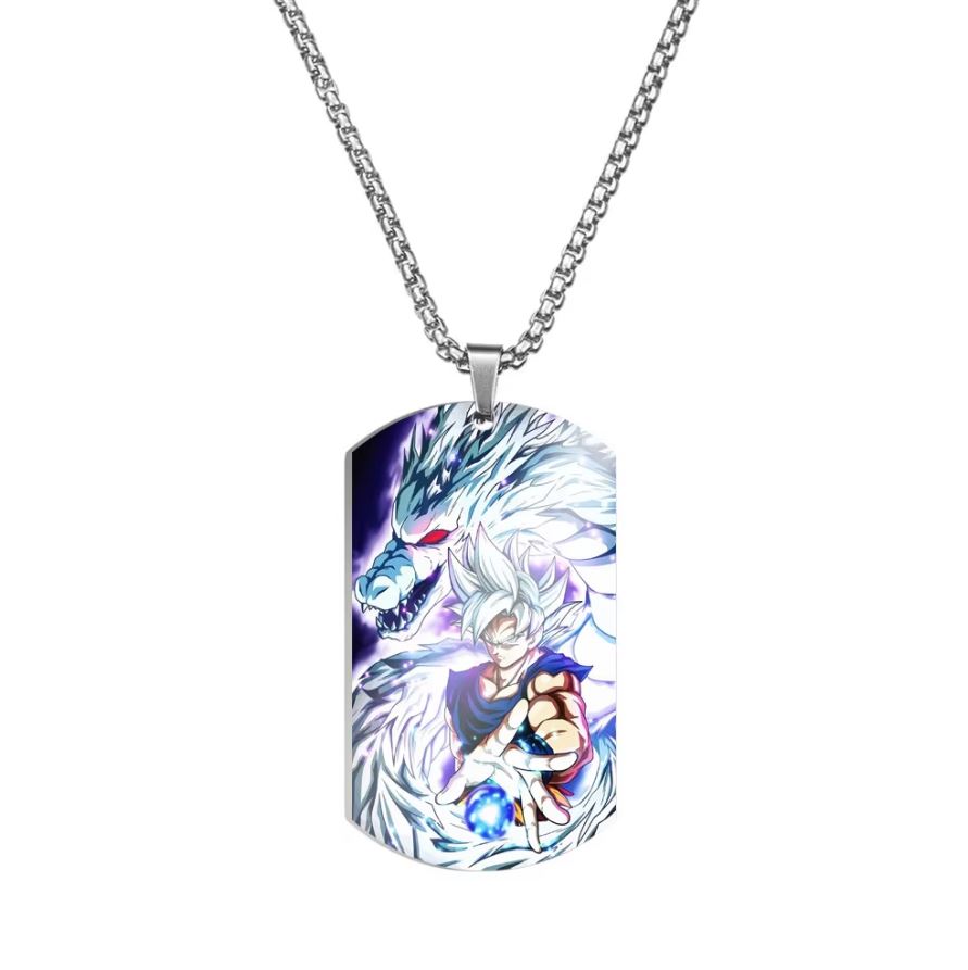 Dragon Ball Goku ultra instinct Steel Necklace