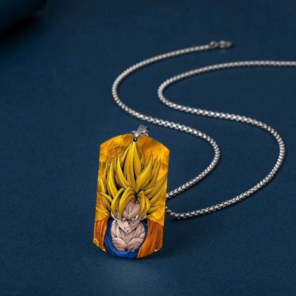 Dragon Ball Super Saiyan Goku Necklace size chart