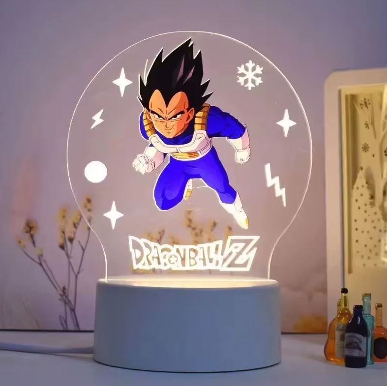 Vegeta Dragon Ball 3D Lamp