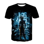 Goku Short Sleeve Blue T Shirt Men ebay