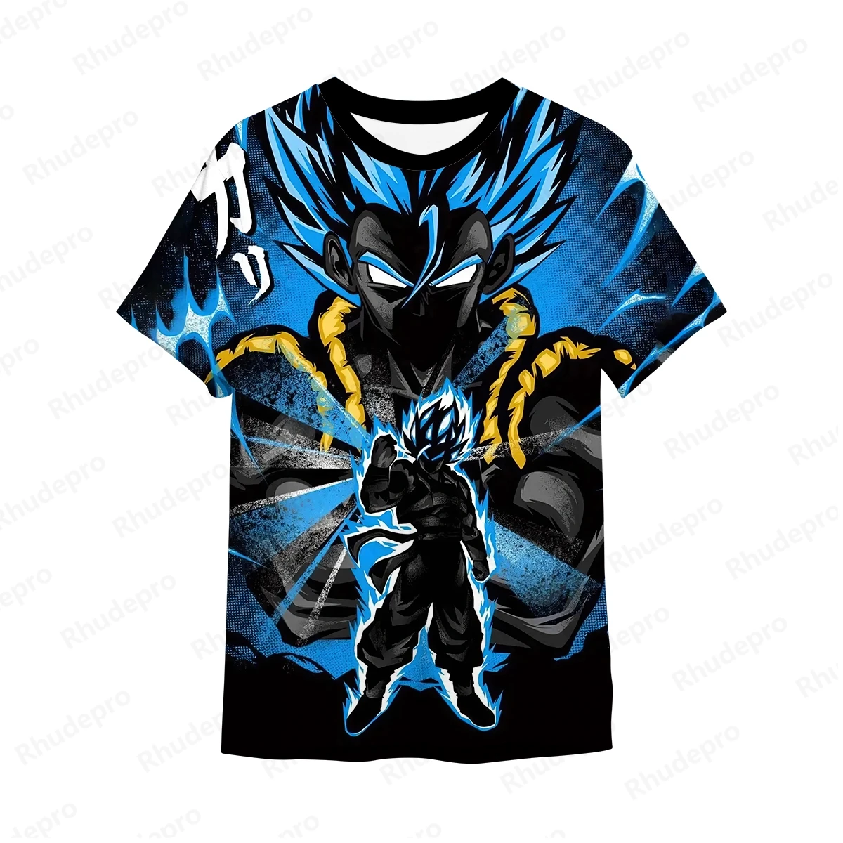 New Men Fashion Dragon Ball Print Casual Shirt